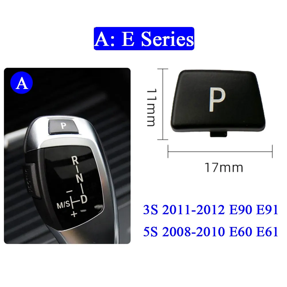 Car Gear Shift Lever Auto Parking Button Cap Cover For BMW 3 5 7 X3 X4 X5 X6 Series E90 F30 F10 F01 F25 F26 E70 E71 G30 G11 G12