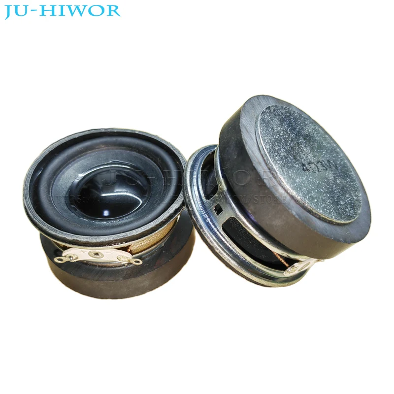 2pcs 4Ohm 3W 45MM 1.75inch Flowerpot Loudspeaker 45mm External Magnetic Round Speaker PU Black Edge Bright Cap Height 25mm