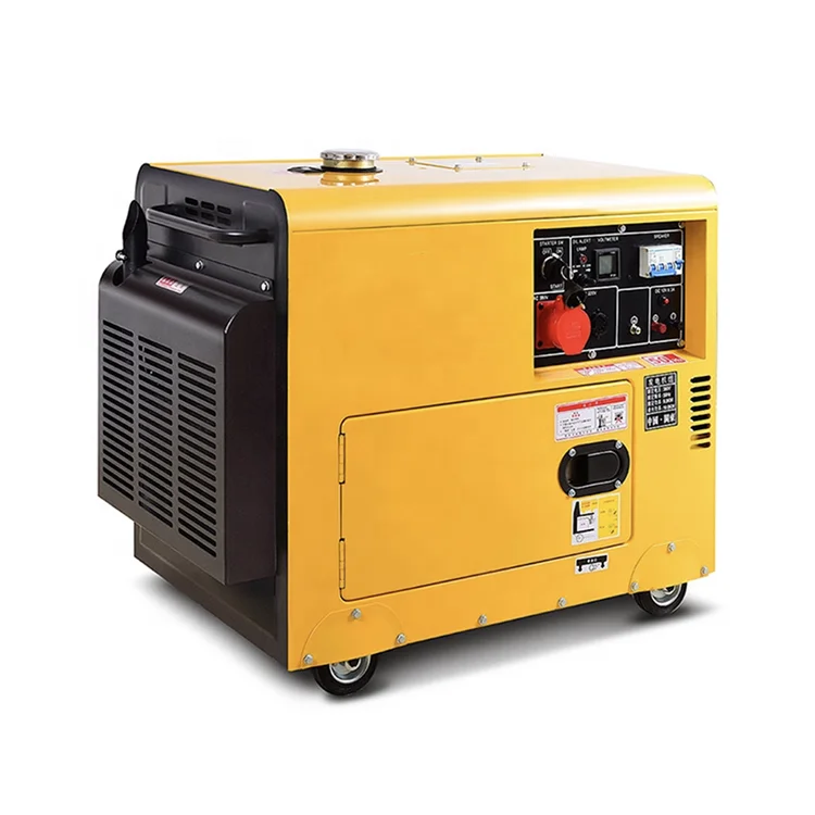 

air cooled 5kw single three phase 50hz 3000rpm 60hz 3600rpm portable generator home use