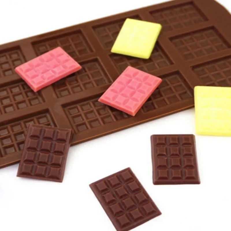 1pc Silica gel Chocolate mold Cake decoration tools Easy to demold High-quality Square Silicone molds for baking Baking utensils