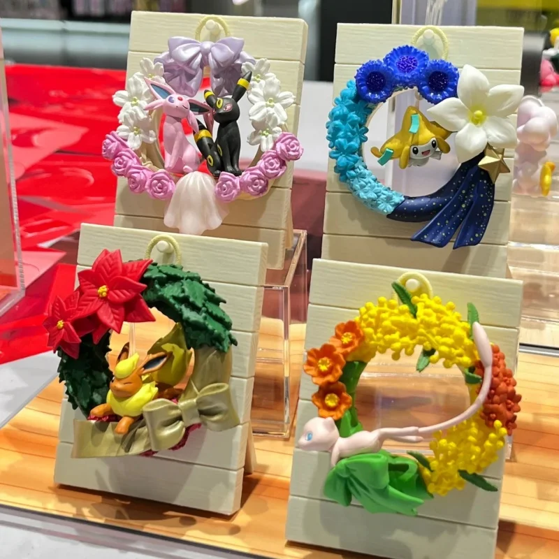 Rement Pokemon ดอกไม้ Garland Season ของสะสมการ์ตูนอะนิเมะกล่องตาบอดเดสก์ท็อปตกแต่งของขวัญวันเกิดของเล่นเด็ก