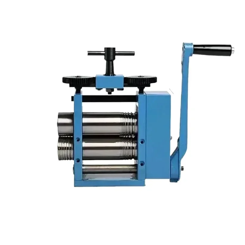 Manual Jewelry Rolling Mill Machine Semicircle Jewelry Press for Cold Rolling Metal Nuggets Pressing Jewelry Making Tools