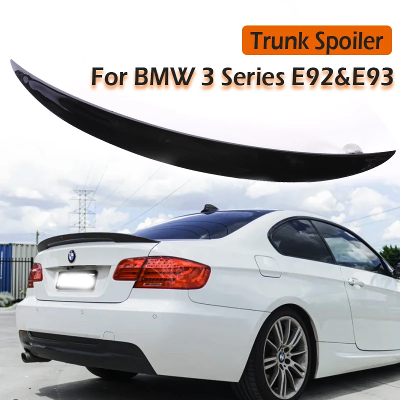 Aileron de coffre arrière en fibre de carbone style M3 M4 MP PSM pour BMW Série 3 E92 Coupé E93 Cabriolet M3 2006-2014 320 325 328 330