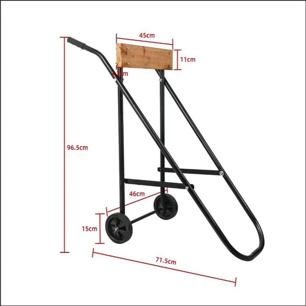 Outboard Boat Motor Stand Portable and foldable Engine Carrier Cart Withstand 220 pounds of weight for 2HP-60HP outboard engines