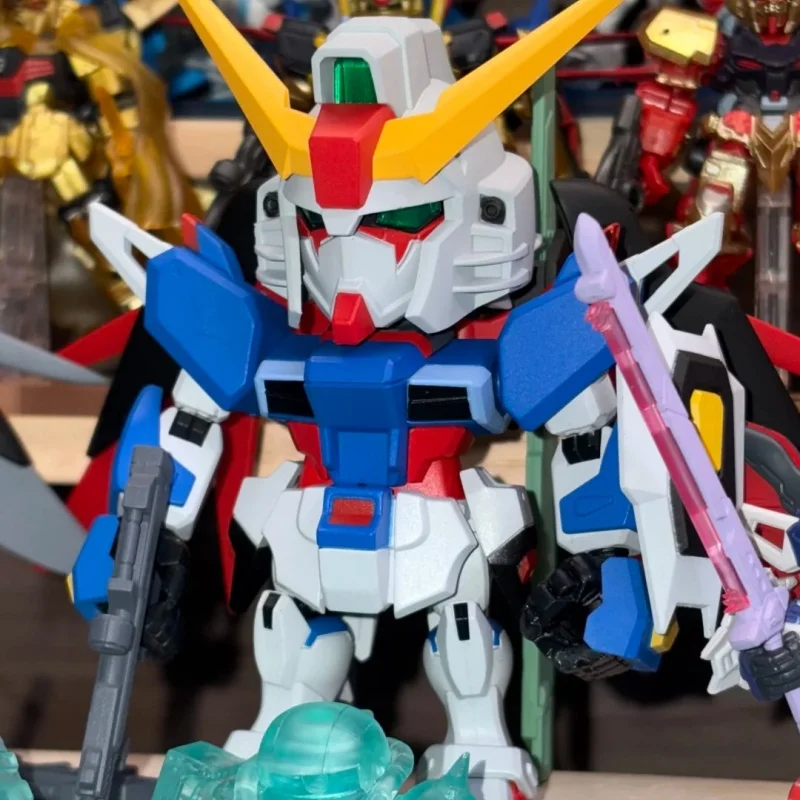 

Оригинальная фигурка Qmsv Mini Strike&Destiny Series Gundam: коллекционная фигурка в закрытой упаковке, модный декор для стола, призовая фигурка, подарок для мальчиков