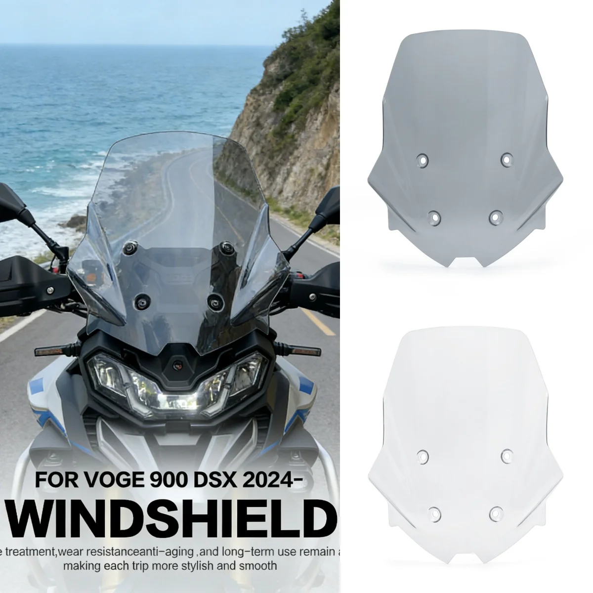 

Для VOGE DS900X DS 900X 900DSX 900 DSX DSX900 2024 2025 мотоциклетное туристическое лобовое стекло ветровые дефлекторы козырек