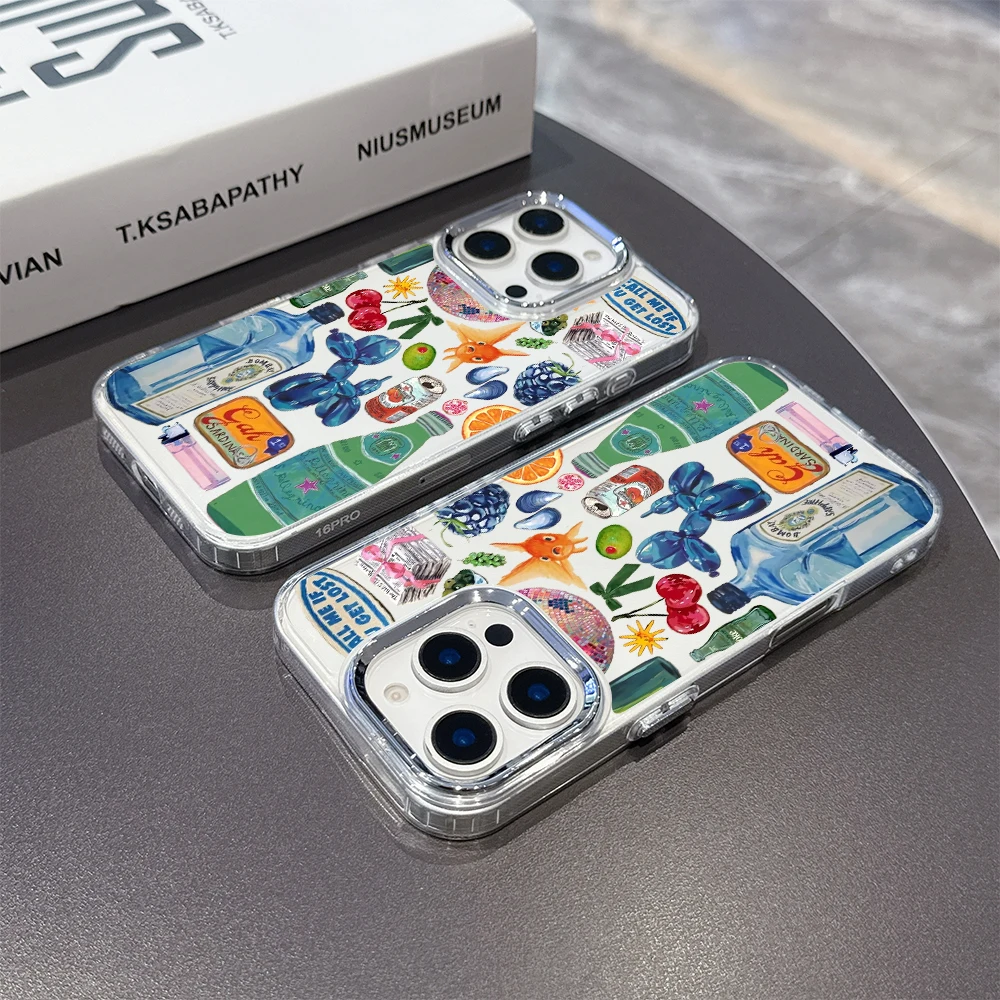 Прозрачный чехол для телефона с цветной креативной наклейкой для Xiaomi Redmi Note A5 A3 14 13 14c 13c 12 11 12s 12c Pro Plus 4G 5G