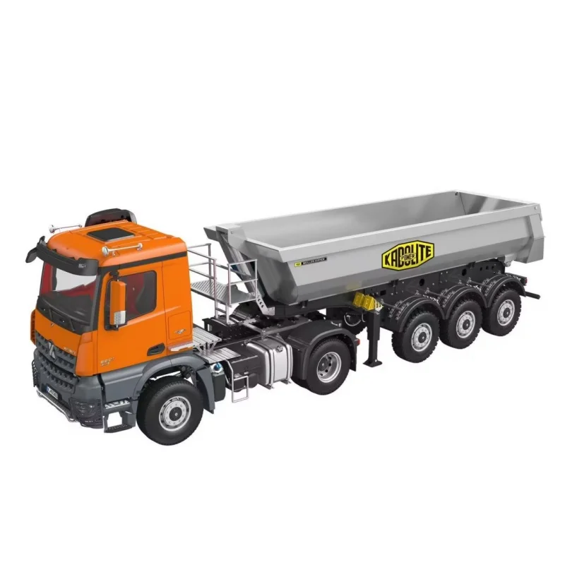 1/14 Kabolite 5801 RC Tractor Truck  With Dumper Trailer Radio Painted Finished Cars Vehicle Light Sound Model Toys for Boys