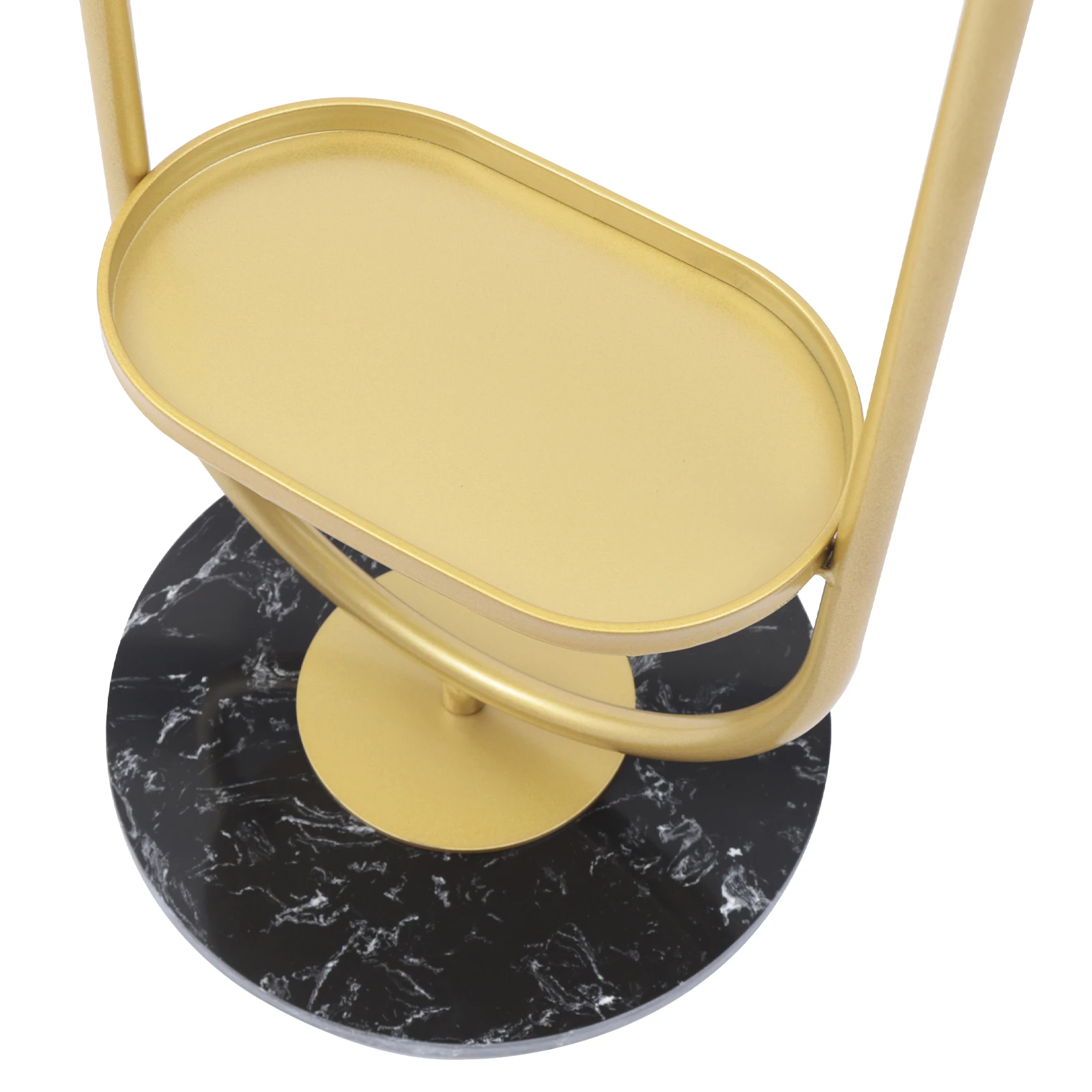 Gold Beweglichen Kleidung Rack Moderne Garment Rack Mit Schindel und Marmor Basis Kleidung Rack