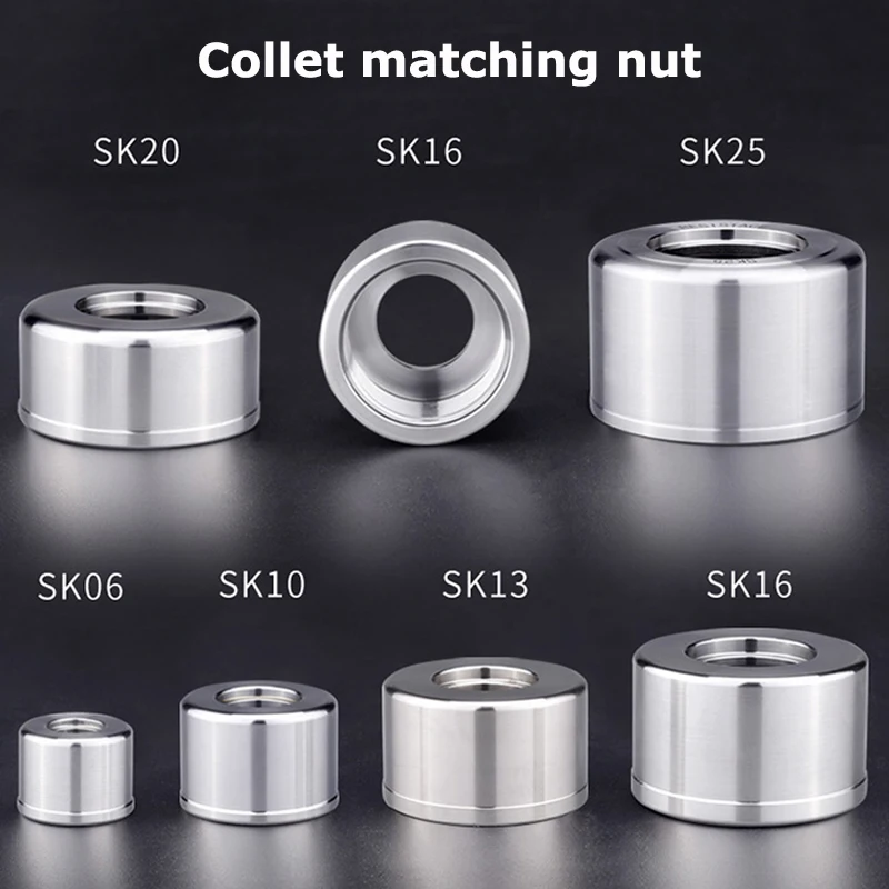 SK Spring Collet SK6 SK10 SK16 SK20  Sk25-2 3 4 5 6 7 8 9 10 11 12 13 14 15 25mm High Precision 0.005mm Milling Tool Holder CNC