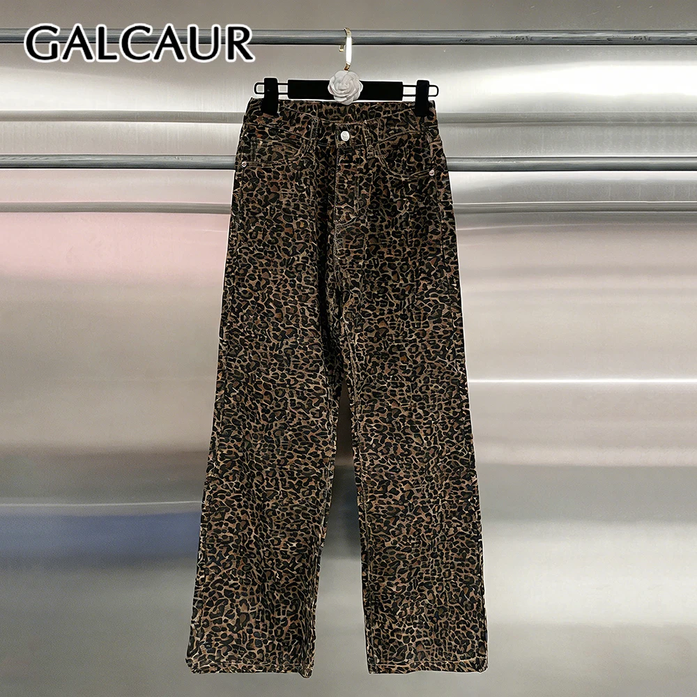 

Брюки GALCAUR: модные, с цветными вставками, с карманами, шикарные, женские, с высокой талией, свободные, в американском ретро-стиле, прямые, осенняя новинка