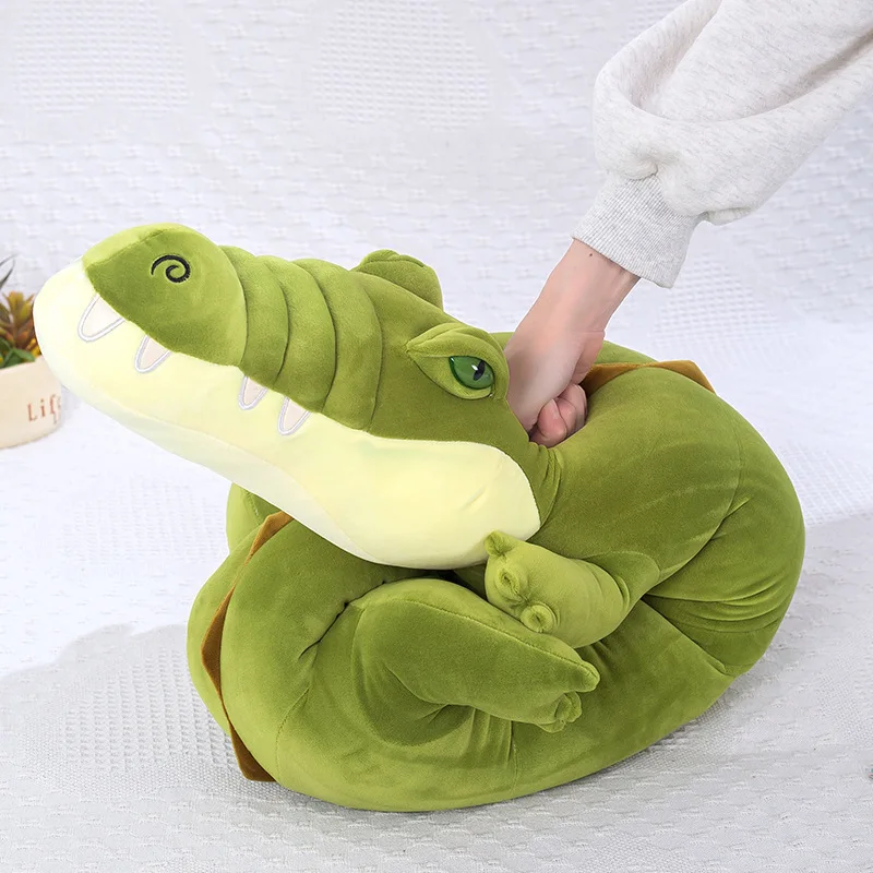 80-180cm Simulation Crocodile Plush Toys Stuffed Soft Animals Plush Long Crocodile Pillow Doll Home Decoration Gift for Children