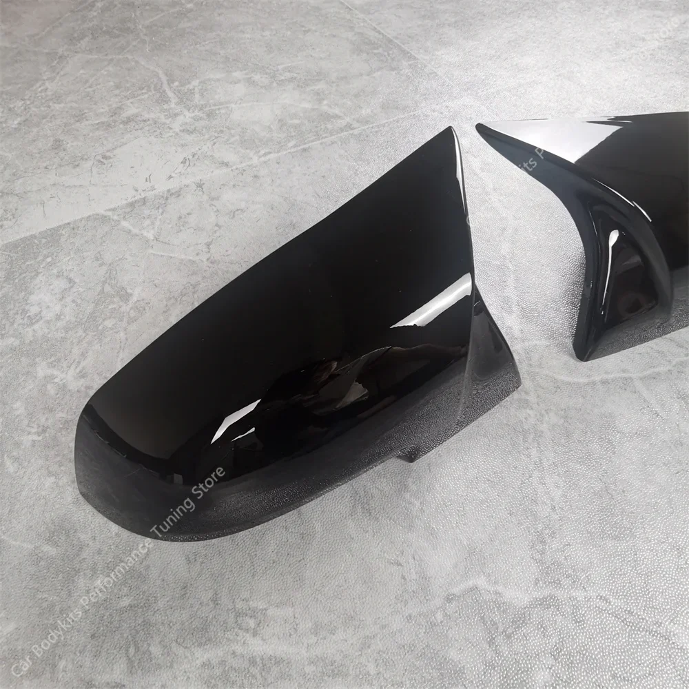 For BMW F22 F23 2pcs M Style Gloss Black Car Rear View Mirror Cover Caps Trim Shell Frame 218i 220i 220d M235i M240i \\Bodykits