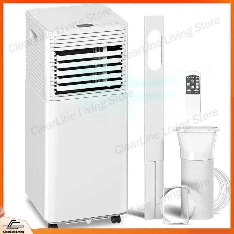 10000 BTU Portable Air Conditioner UK Plug Remote Control 24H Timer LED Display Room Cooling Dehumidifier AC Unit Home Office