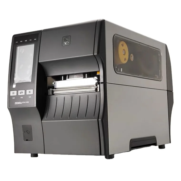 Original Genuine Guarantee Product Label Thermal Printer Transfer Industrial Printer for zebra Printer ZT411 203DPI