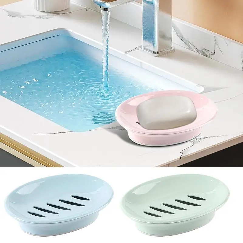 Soap Tray Soap Case Holder Integrated Drainage Design Bar Soap Holder Soap Box Soap Case Holder For Bathroom Kitchen supply