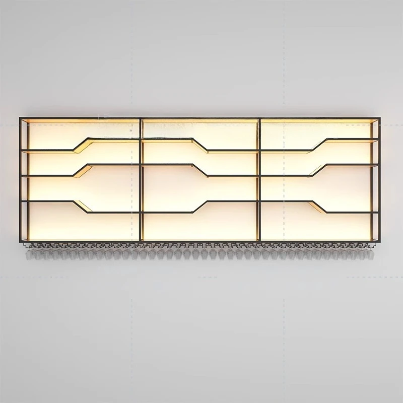 

Wine cabinet shelf wall red wine display rack wall-mounted bar restaurant home modern simplicity