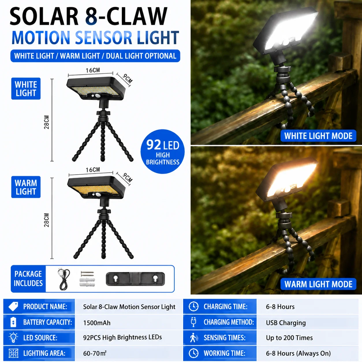 2026 New Solar Outdoor Garden Lamp, Home Balcony Lighting, Magnetic Mount Wall Lamp, Motion Sensor Ultra-Bright Street Light