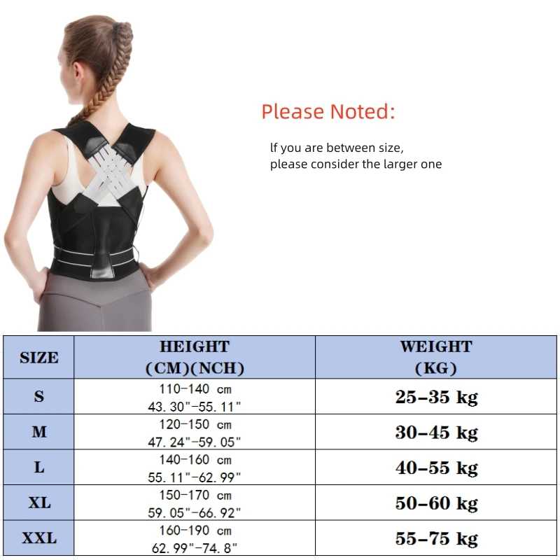 Back Brace Posture Corrector for Women and Men, Shoulder Straightener Adjustable Full Back Support Upper and Lower Pain Relief