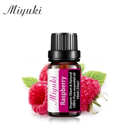 10ml Fruit Aroma Fragrance Oil Organic Raspberry Essential Oils for Humidifier Candle Soap Making Coconut Strawberry Essence Oil