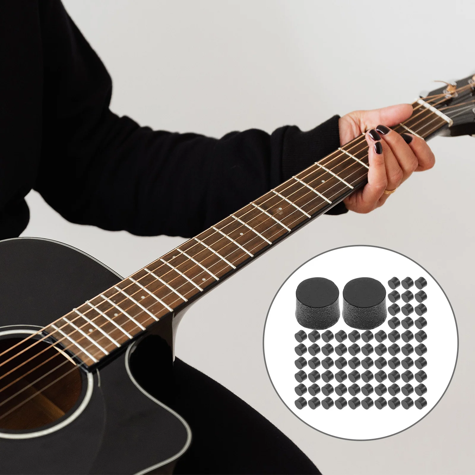 

100Pcs Guitar Fingerboard Acrylic Inlay Dots Binding Points for Acoustic Ukulele Mandolin Fretboard Repair Parts