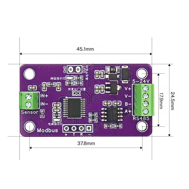 dt22-thin-film-pressure-transmitter-rs485-acquisition-module-cmcu-05-industrial-sensor-5-24v-modbus-rtu-for-equipment-control