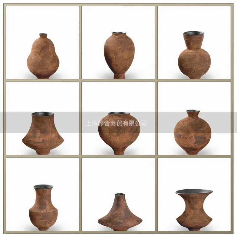 New Chinese-style Jingdezhen white ink ceramic vase Sales Office Hotel Bogu shelf Living room study flower ornaments