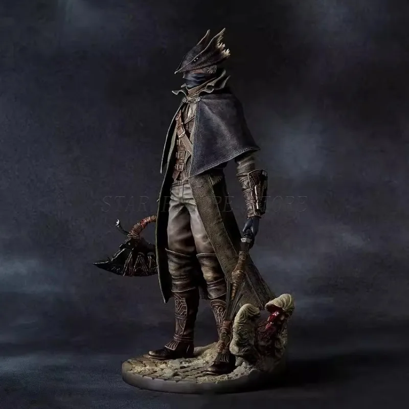 Game Bloodborne Action Figure The Old Hunters Henryk Statue Model Toy Hunter Desktop Ornaments 31cm PVC Collection Child\'s Gifts