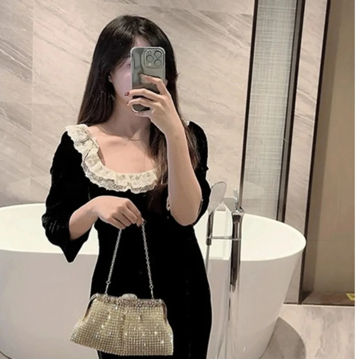 Women Luxury Rhinestone Evening Clutch Bag Detachable Chain Wedding Purse Prom Banquet Handbag Female Elegant Party Shoulder Bag