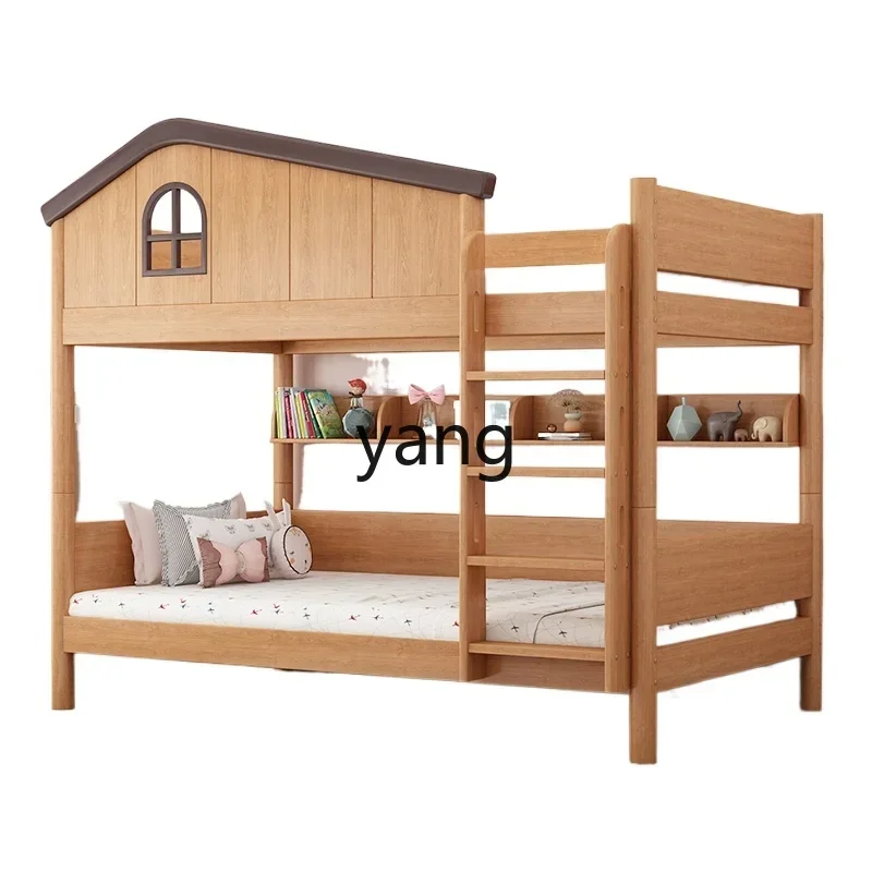 LTT all solid wood children's bed high and low bed mother and child two floors upper and lower bunk wooden bed