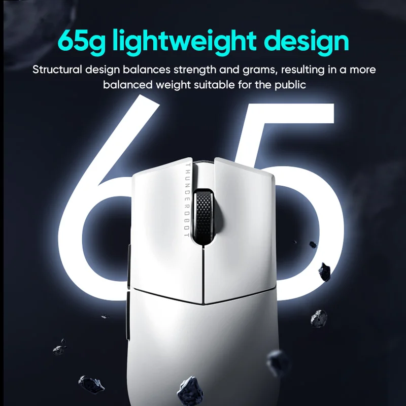 Original Thunderobot ML903 three-mode mouse gaming esports Wireless Bluetooth 2.4G wired 4K ultra-lightweight design charging