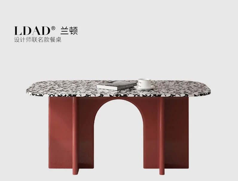 

Table, stone slab, dining table and chair set, rectangular