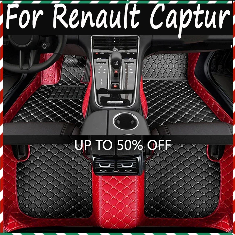 

For EU Renault Captur (B Platform) 2018 2017 2016 2015 2014 2013 Car Floor Mats Styling Custom Auto Accessories Carpets Protect