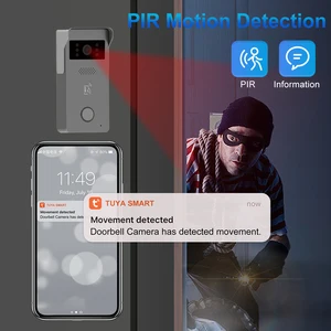 Tuya Smart Home Video Intercom mit Touchscreen, Türsicherheitssystem, Glockenkamera, 2 Drähten, WiFi, 1080p -Video, 7 '' Farbe 6 Hauptverkaufsvodeo Porter - №6