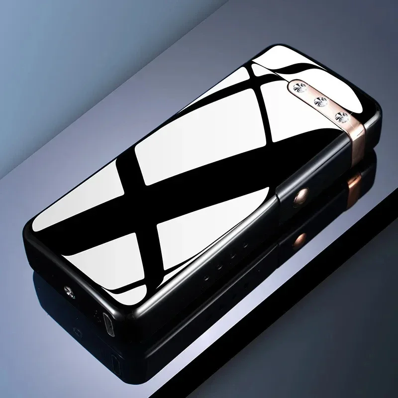 

Luxury High-Power Electric Pulse Flame USB Charging Lighter Outdoor Windproof Portable Metal Cigar Plasma Lighter Men's Gift