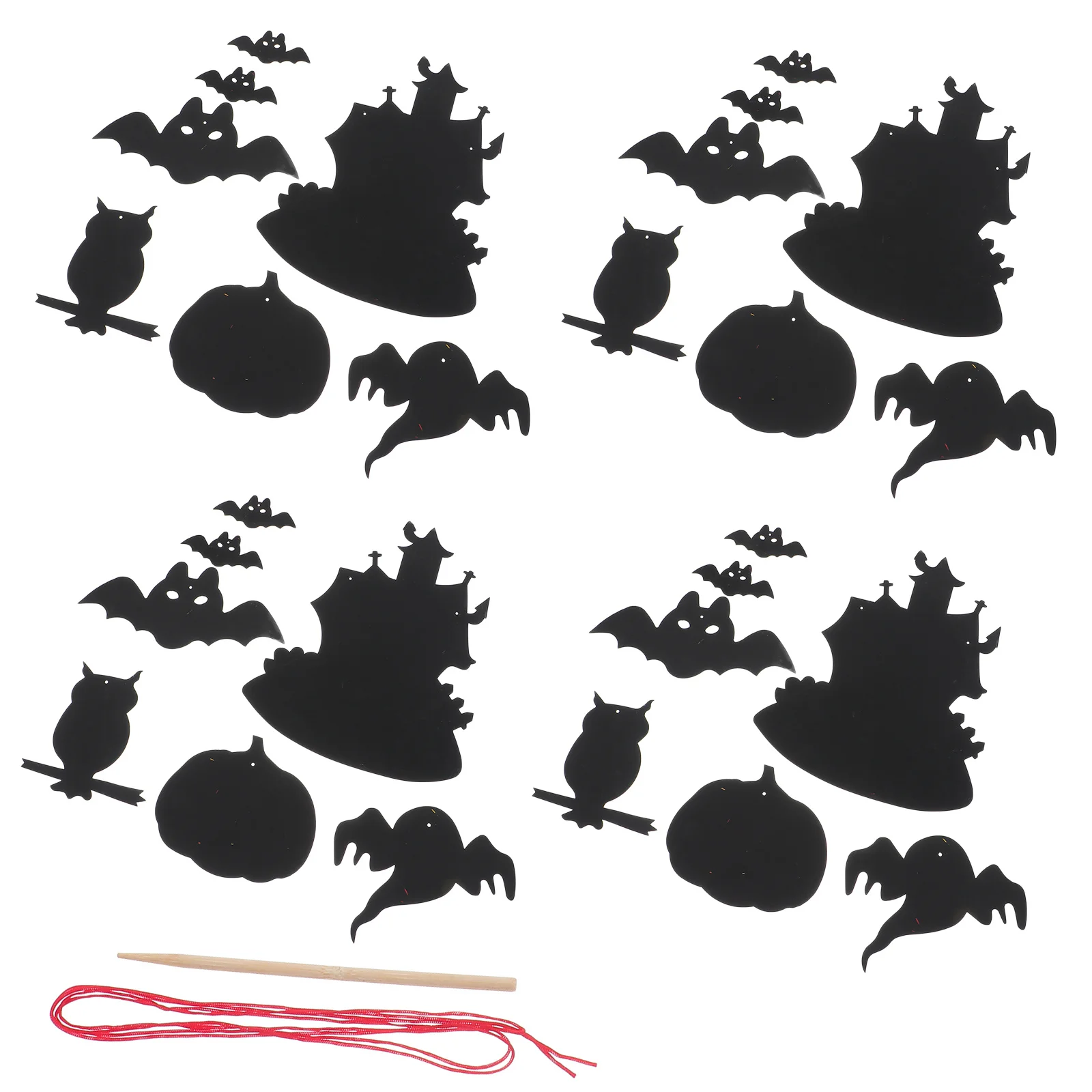 8 مجموعات مضحك خدش ورقة الخفافيش النمذجة الحرفية أطقم الإجهاد الحسي الإصدار بطاقات الصفر DIY بها بنفسك المواد الفنية #2