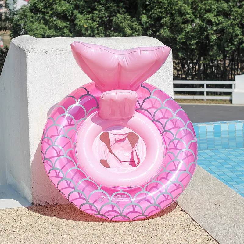 ألعاب قابلة للنفخ ذيل حورية البحر للأطفال طوافة بلاستيكية للسباحة صيفية لحمام السباحة والشاطئ والحديقة المائية مقعد عائم للسباحة قابل للنفخ