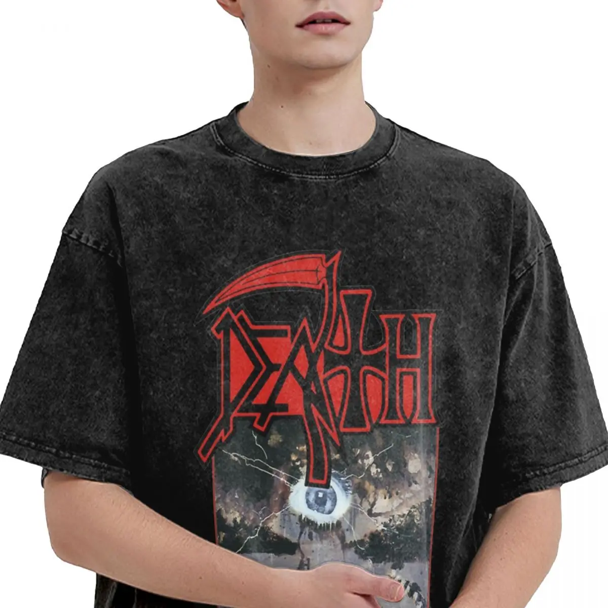 Summer Symbolic Album Death Metal Band Washed T Shirts Merch Oversize T-Shirt for Men Women Tee Shirt