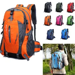 Men's Women's Hiking Backpack 40 Liters Waterproof Outdoor Sports Mountaineering Climbing Large Travel Camping Trekking Rucksack