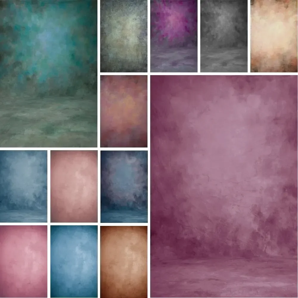 MOON.QG Vintage Tie Dye Photography Studio Backdrop Abstract Paper Texture Photo Wall Background Newborn Maternity Shooting Prop