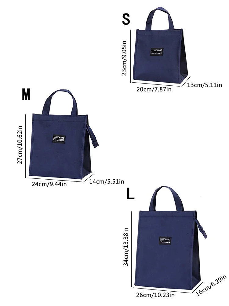 Tragbare Isoliertasche mit großer Kapazität, Lunchtasche für Studenten und Arbeit – Detail 5