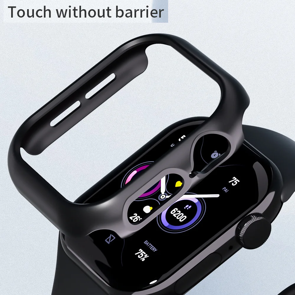 Cover for Apple Watch Case 10 46mm 44mm 40mm 42mm 38mm Accessories PC Protector bumper iWatch Series 8 7 SE 6 5 4 3 9 45mm 41mm image 3