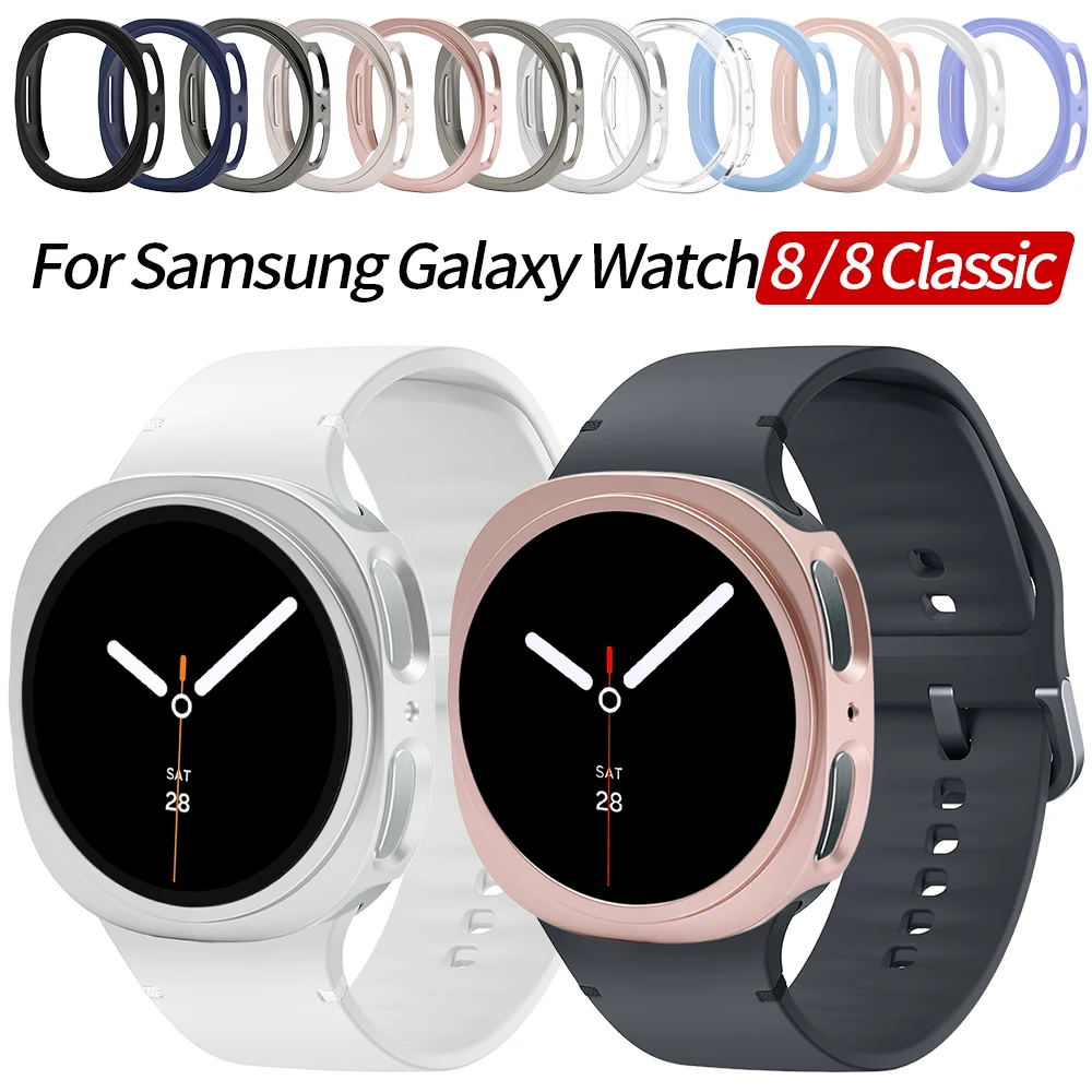 

Watch Case Cover for Samsung Watch 8 40MM 44MM Frosted Hollow OutProtective Bumper Shell for Galaxy Watch 8 Classic 46mm Case