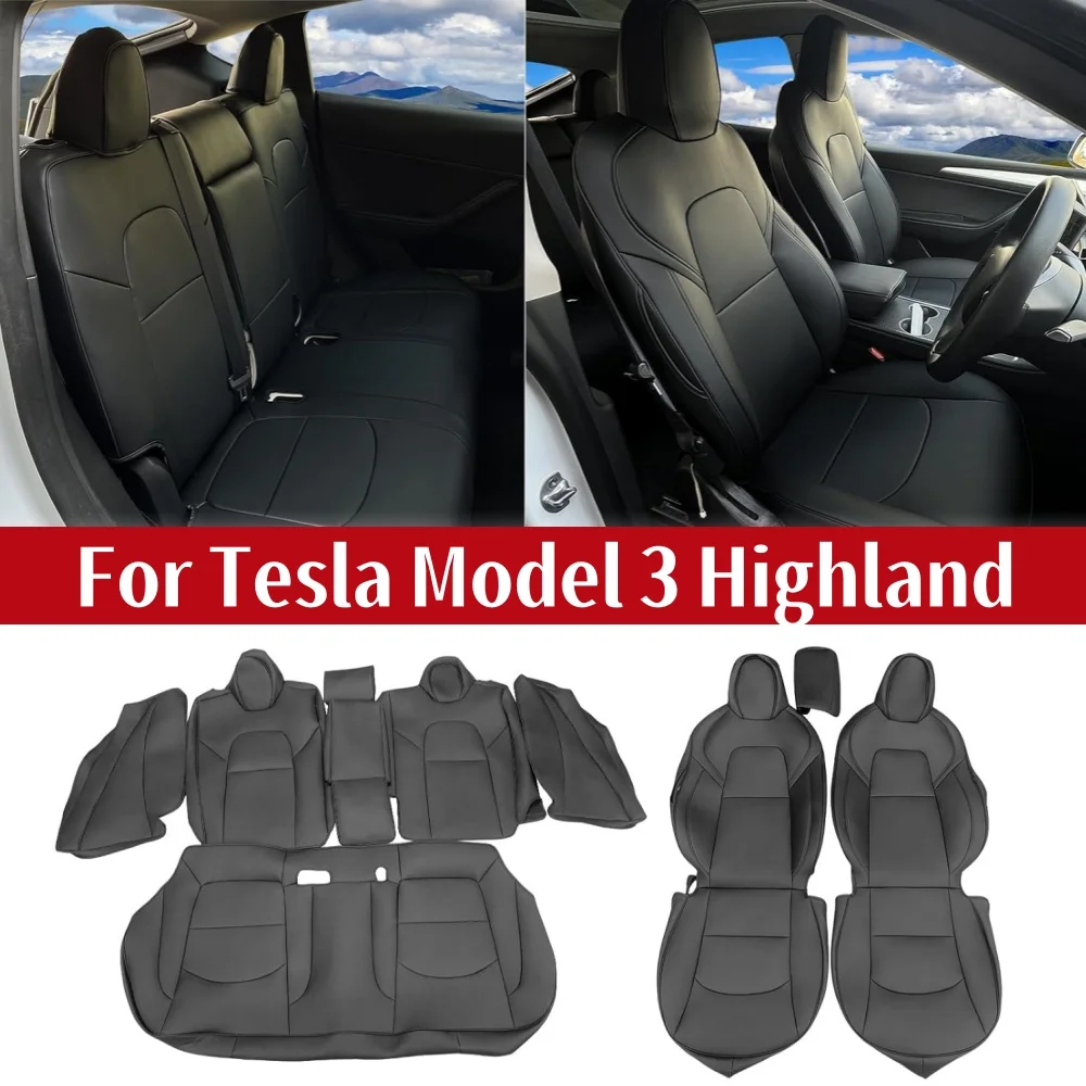 

Чехол для сиденья, совместимый с Tesla Model 3 Highland 2024, чехол для автомобильного сиденья, протектор автомобильного сиденья, Сменные аксессуары