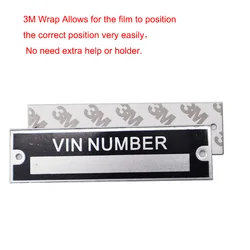 Simple CAR Serial Number VIN Plate Blank VIN PLATE For Trailer