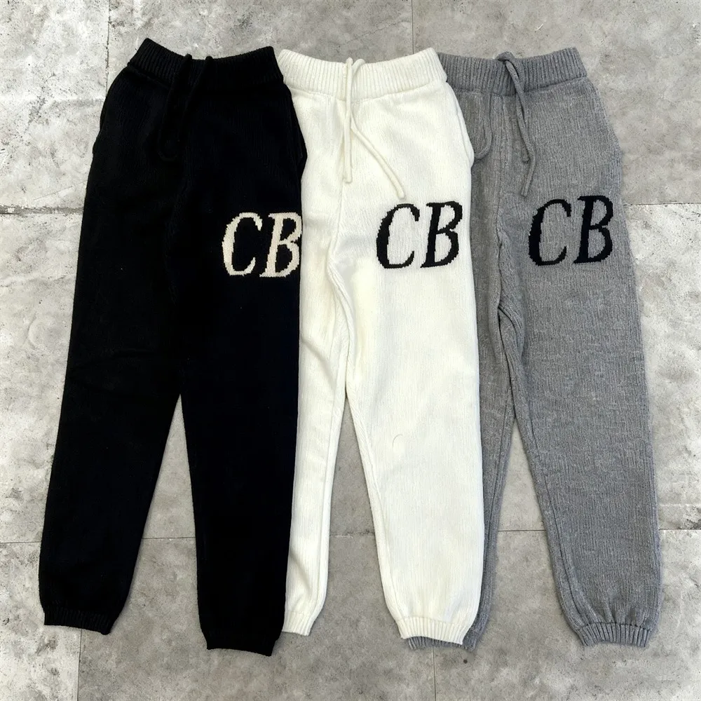 Celana Panjang Kasual Pria Musim Gugur Bernapas Warna Solid Celana Panjang Tali Serut Celana Olahraga CB Pria Streetwear