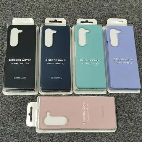 For Samsung Galaxy Z Fold 7 6 5 4 3 2 Luxury Liquid Silicone Case Silky Soft-Touch Back Protective Cover For Z Fold5 Fold4 Fold6