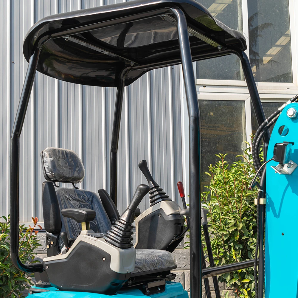 دعم التخصيص حفارة صغيرة 1Tcrawler حفارة صغيرة حديقة مزرعة التجزئة محرك كوبوتا الهيدروليكية الزاحف حفارة صغيرة