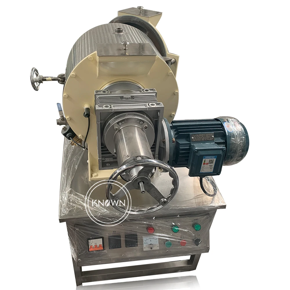 Máquina de processamento de moinho de bola de chocolate de pequena capacidade Máquina de refinador de concha de chocolate Máquina de moer cacau