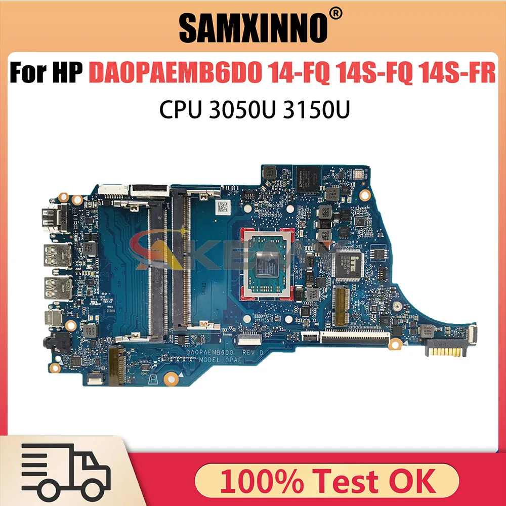 DA0PAEMB6D0 Mainboard For HP 14-FQ 14S-FQ 14S-FR M03771-001 M10792-601 M03773-601 Laptop Motherboard With 3050U 3150U CPU